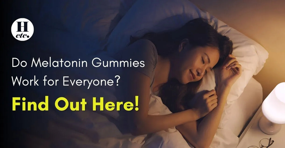 Woman sleeping peacefully in bed at night with bedside lamp on, representing effectiveness of melatonin gummies for better sleep