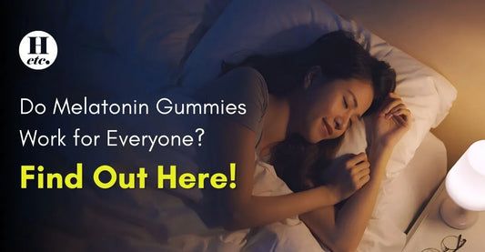 Woman sleeping peacefully in bed at night with bedside lamp on, representing effectiveness of melatonin gummies for better sleep